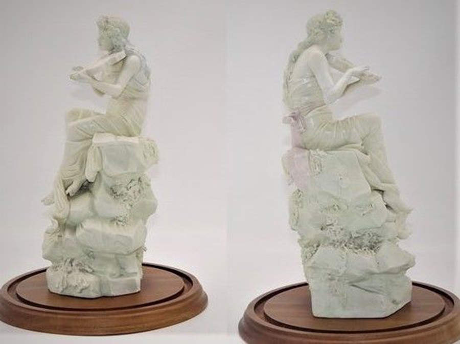 Royal Dux Figurine (Older Mark) Lady With Violin - No Box by Royal Dux-1
