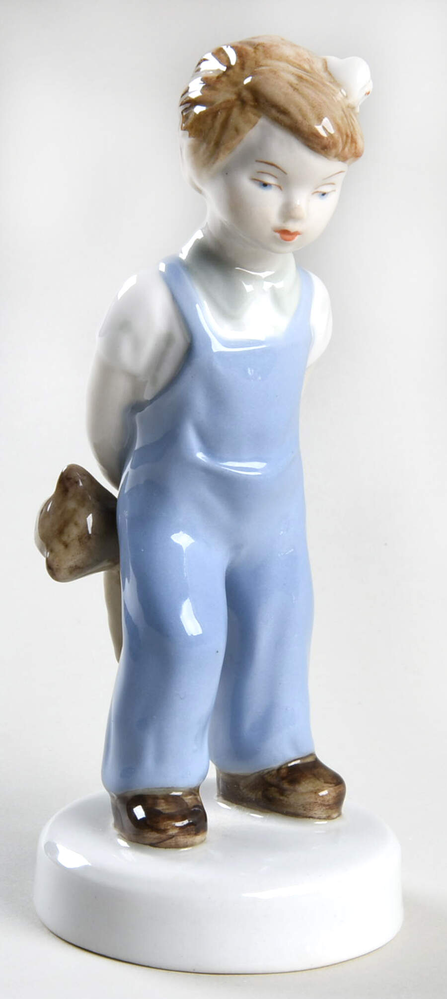 Royal Dux Figurine (Older Mark) Girl With Teddy Bear - No Box by Royal Dux-1