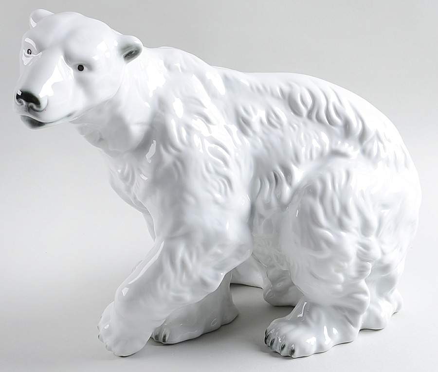 Royal Dux Figurine (Older Mark) Polar Bear - No Box by Royal Dux-1