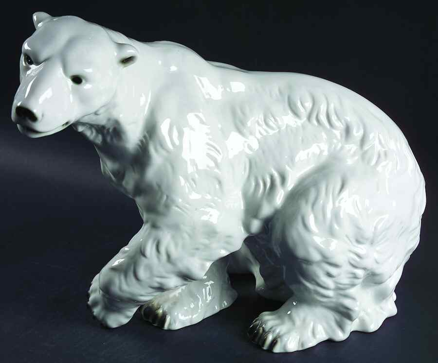 Royal Dux Figurine (Older Mark) Polar Bear - No Box by Royal Dux-1