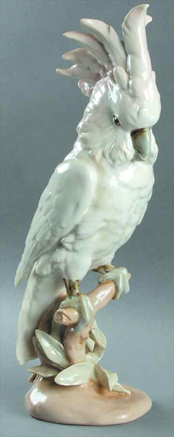 Royal Dux Figurine (Older Mark) Cockatoo-Large - No Box by Royal Dux-1