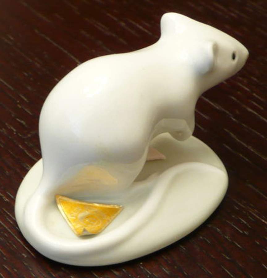 Royal Dux Figurine (Older Mark) Mouse - No Box by Royal Dux-1