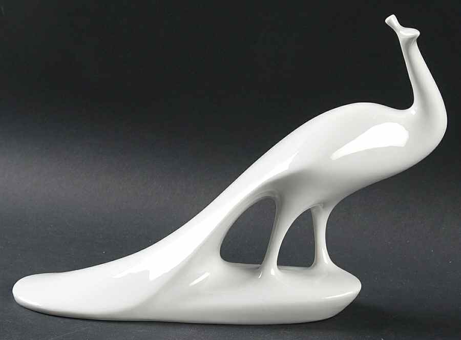 Royal Dux Figurine (Older Mark) Peacock - No Box 42 by Royal Dux-1