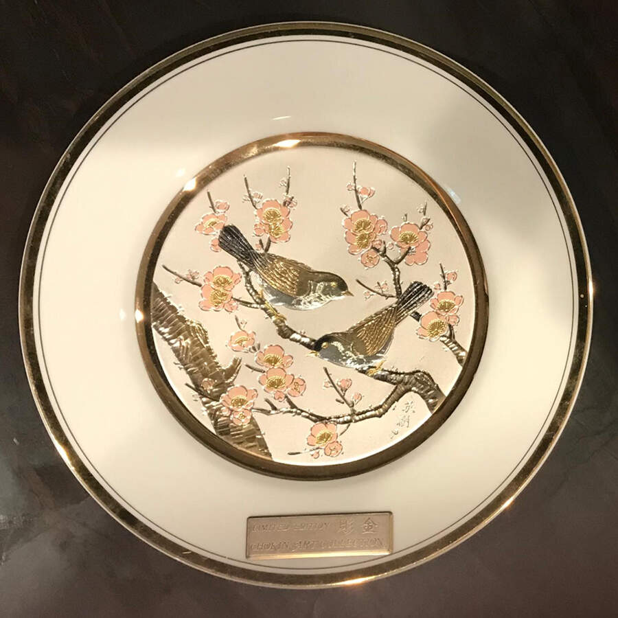 Chokin Art Sparrows - No Box by Dynasty Gallery-1