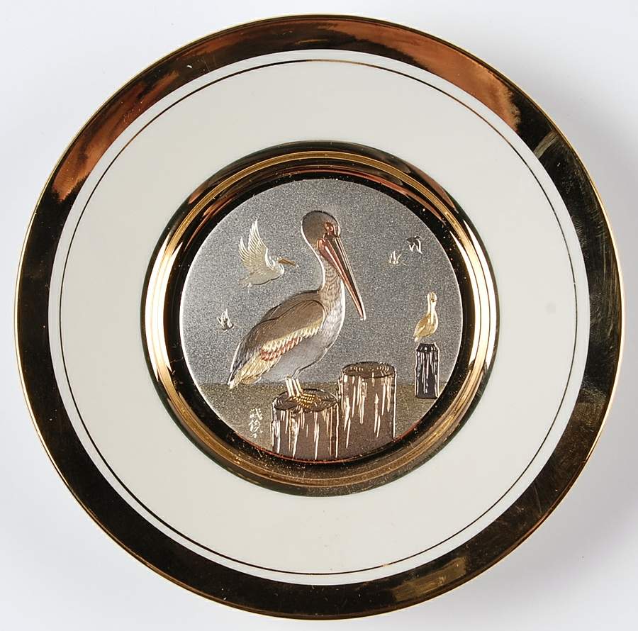 Chokin Art Pelicans - No Box by Dynasty Gallery-1
