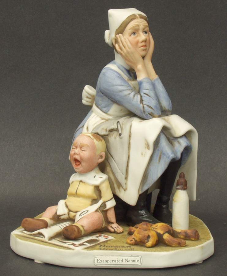 Norman Rockwell Exasperated Nanny - No Box by Dave Grossman-1