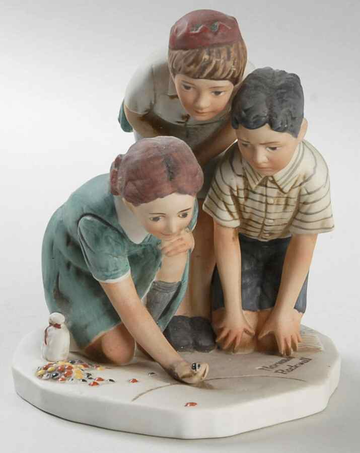 Norman Rockwell Marble Players - Boxed by Dave Grossman-1