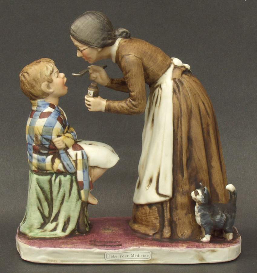 Norman Rockwell Take Your Medicine - No Box by Dave Grossman-1