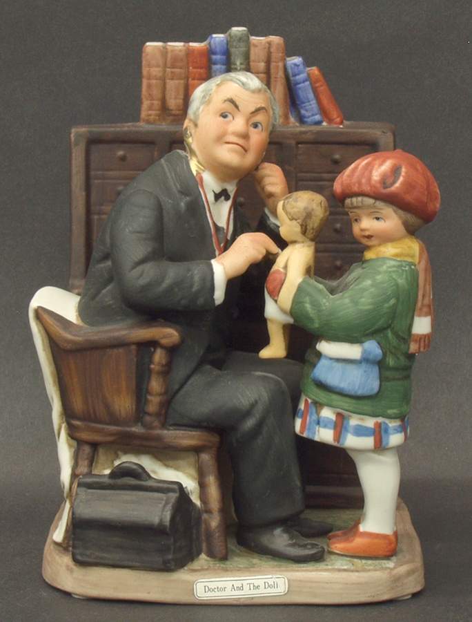 Norman Rockwell Doctor And Doll - Boxed by Dave Grossman-1