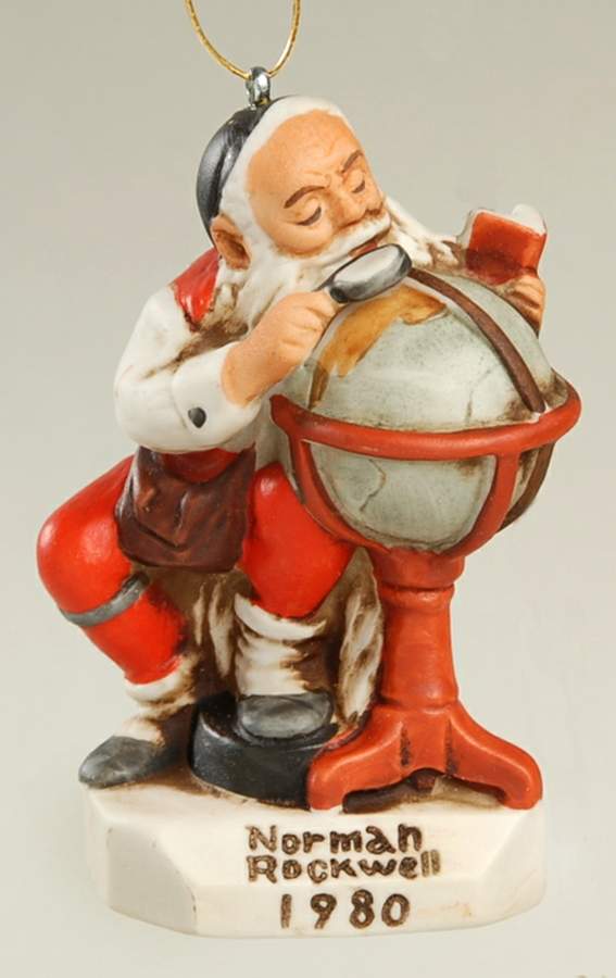Rockwell Saturday Evening Post Santa's Good Boys - No Box by Dave Grossman-1