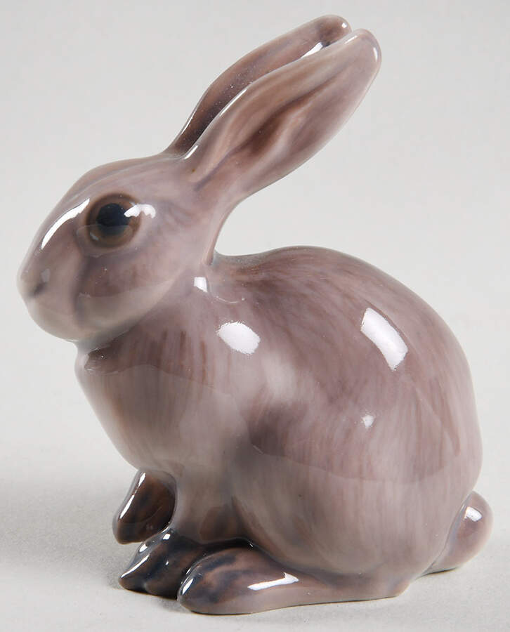 Dahl Jensen Figurine Hare Sitting - No Box by Dahl-Jensen-1