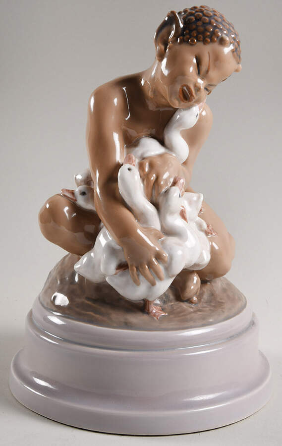 Dahl Jensen Figurine Faun With Ducks - No Box by Dahl-Jensen-1