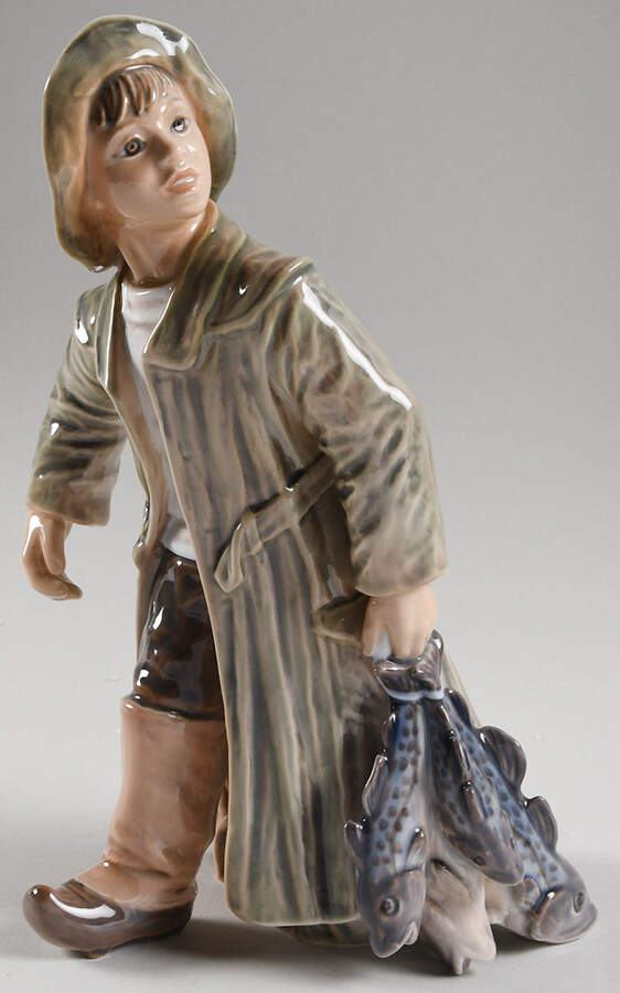 Dahl Jensen Figurine Fisher Boy - No Box by Dahl-Jensen-1