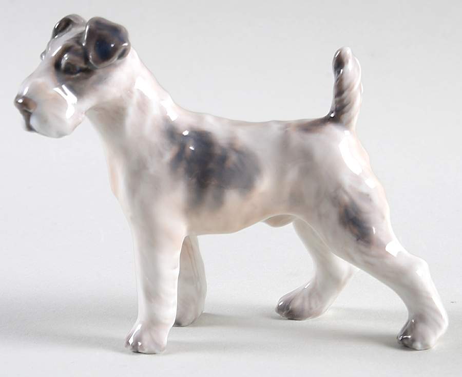 Dahl Jensen Figurine Wire-Haired Foxterrier - No Box by Dahl-Jensen-1