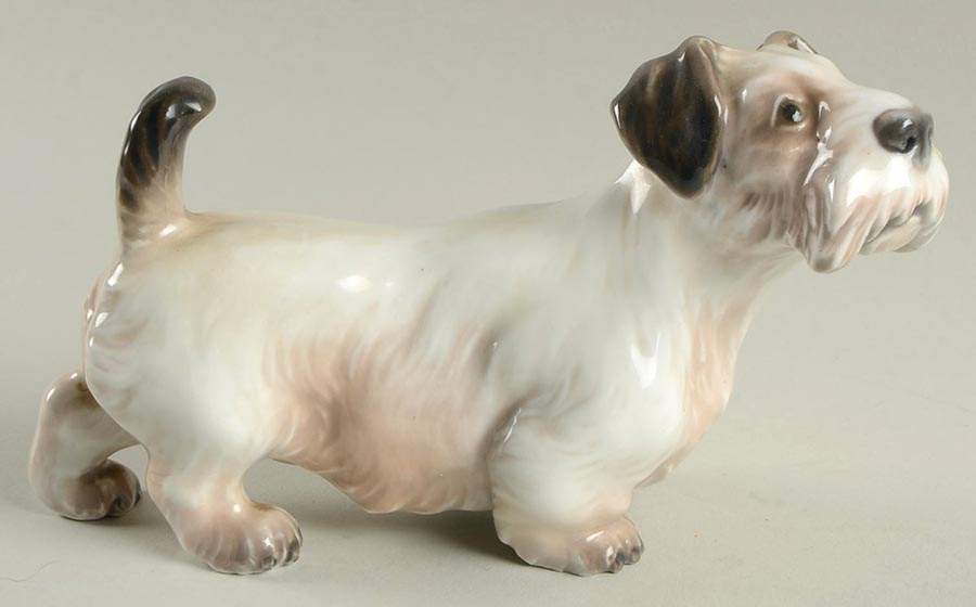 Dahl Jensen Figurine Sealyham Standing - No Box by Dahl-Jensen-1