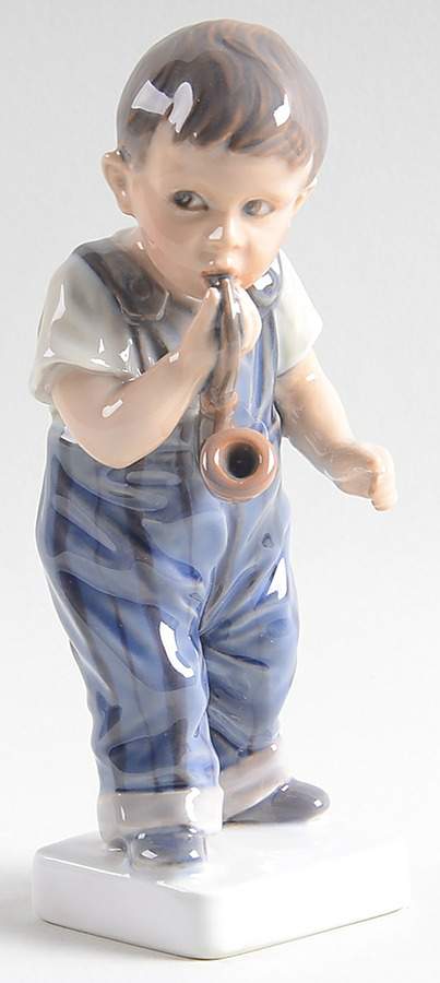 Dahl Jensen Figurine Boy With Pipe - No Box by Dahl-Jensen-1