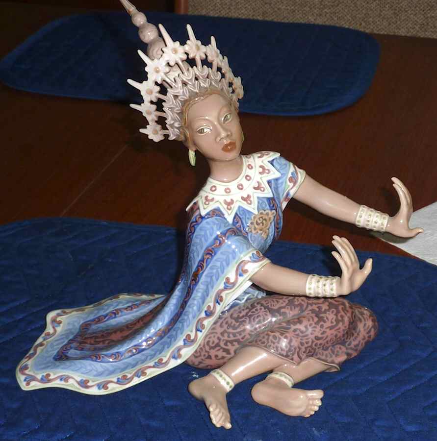 Dahl Jensen Figurine Siamese Dancer - No Box by Dahl-Jensen-1