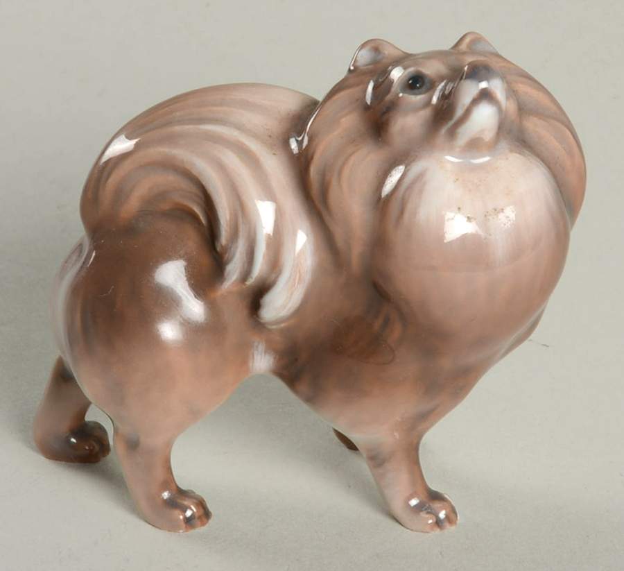 Dahl Jensen Figurine Pomeranian Dog - No Box by Dahl-Jensen-1