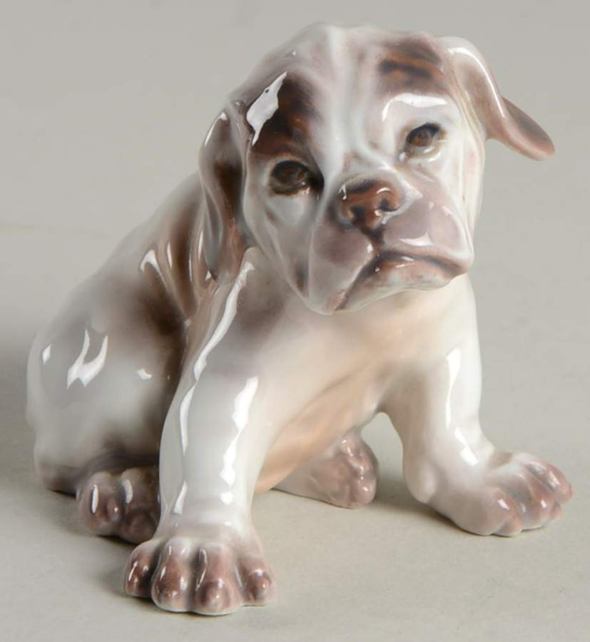 Dahl Jensen Figurine Bulldog Puppy - No Box by Dahl-Jensen-1