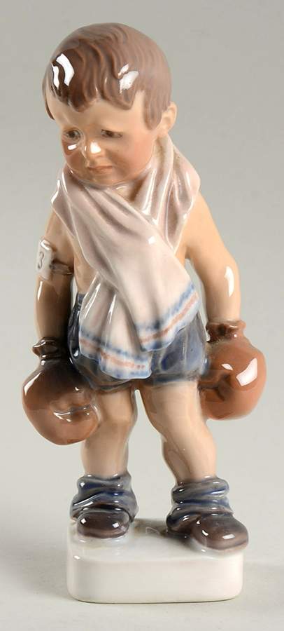 Dahl Jensen Figurine Deadly Boxer-Boy Boxer - No Box by Dahl-Jensen-1