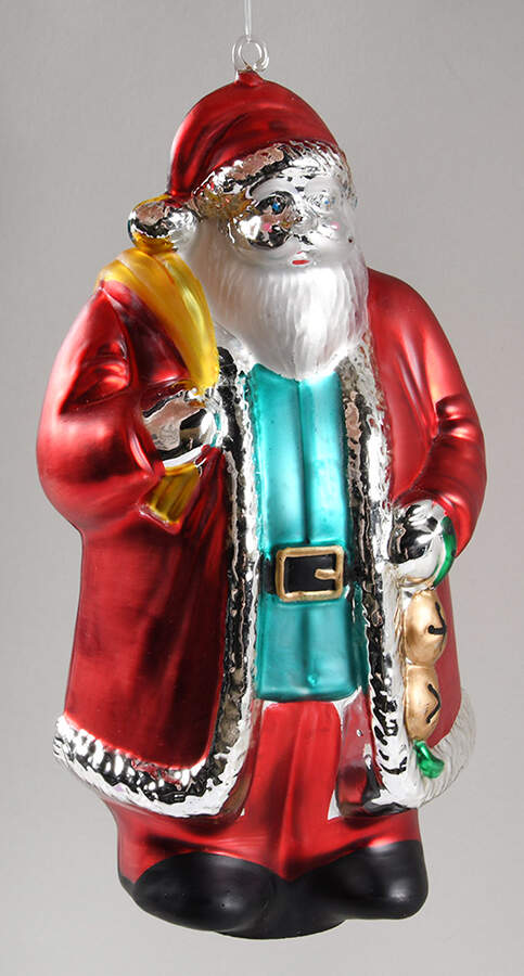 Mercury Glass Ornaments Santa - Boxed by Department 56-1