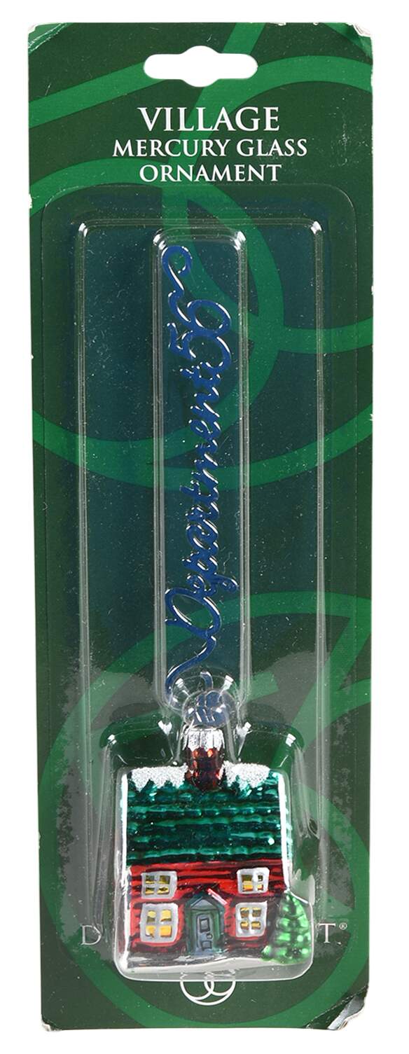 Mercury Glass Ornaments House - With Box by Department 56-1