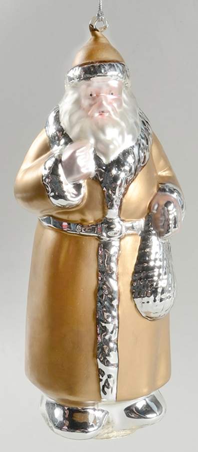 Mercury Glass Ornaments Old World Santa (Gold) - Boxed by Department 56-1