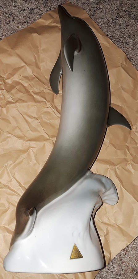 Royal Dux Figurine #2(Newer) Dolphin - No Box by Royal Dux-1