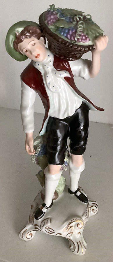 Royal Dux Figurine #2(Newer) Winemaker - No Box by Royal Dux-1