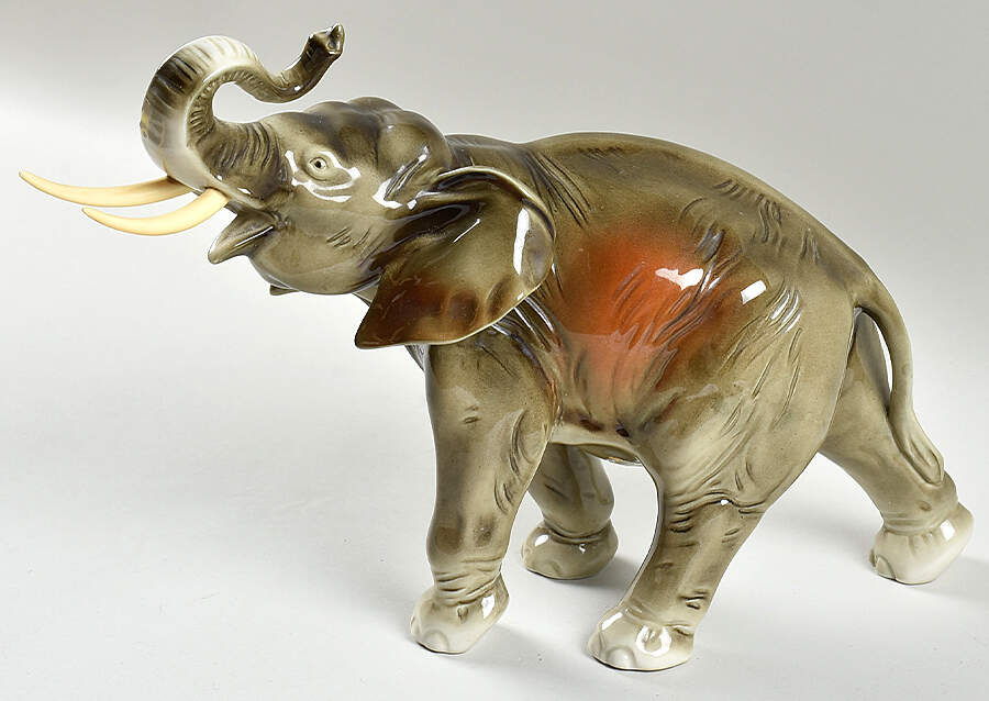 Royal Dux Figurine #2(Newer) Elephant - No Box by Royal Dux-1