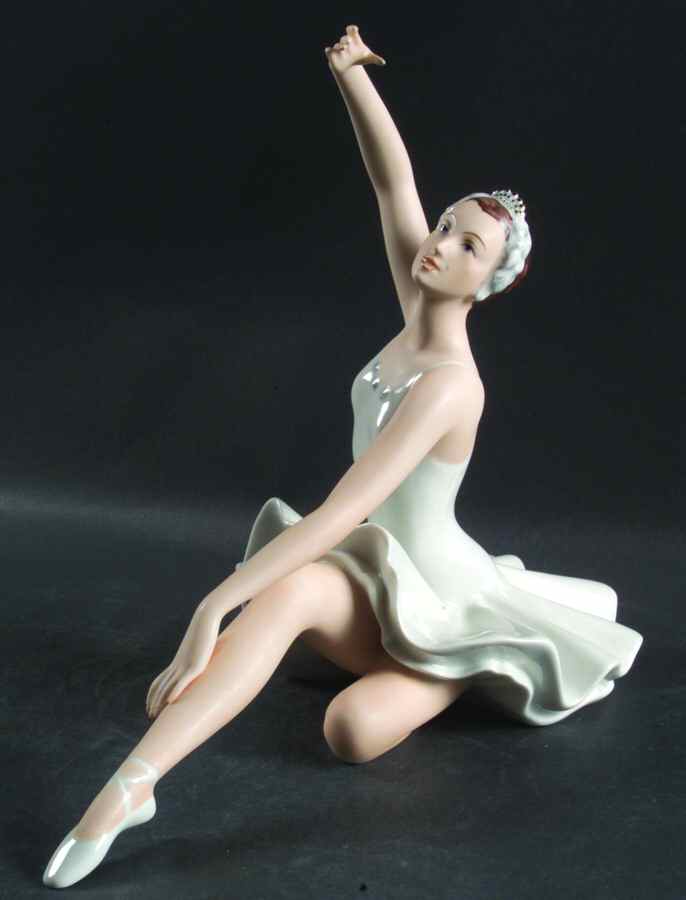 Royal Dux Figurine #2(Newer) Ballerina Arm Up - No Box by Royal Dux-1