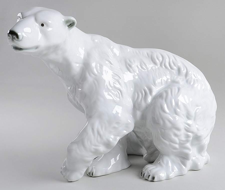 Royal Dux Figurine #2(Newer) Polar Bear - No Box by Royal Dux-1