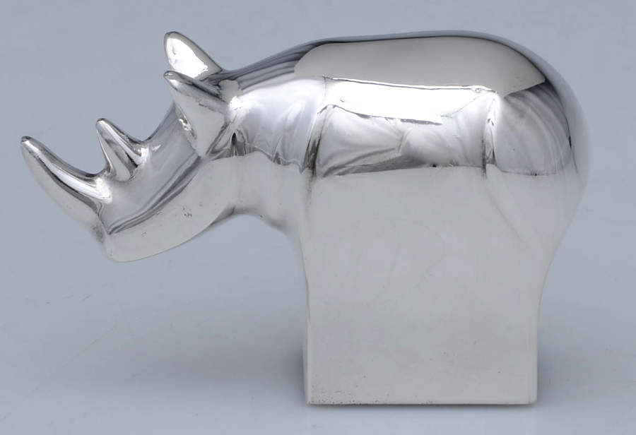 Animal Figurine-Miniature Rhinoceros - No Box by Dansk-1