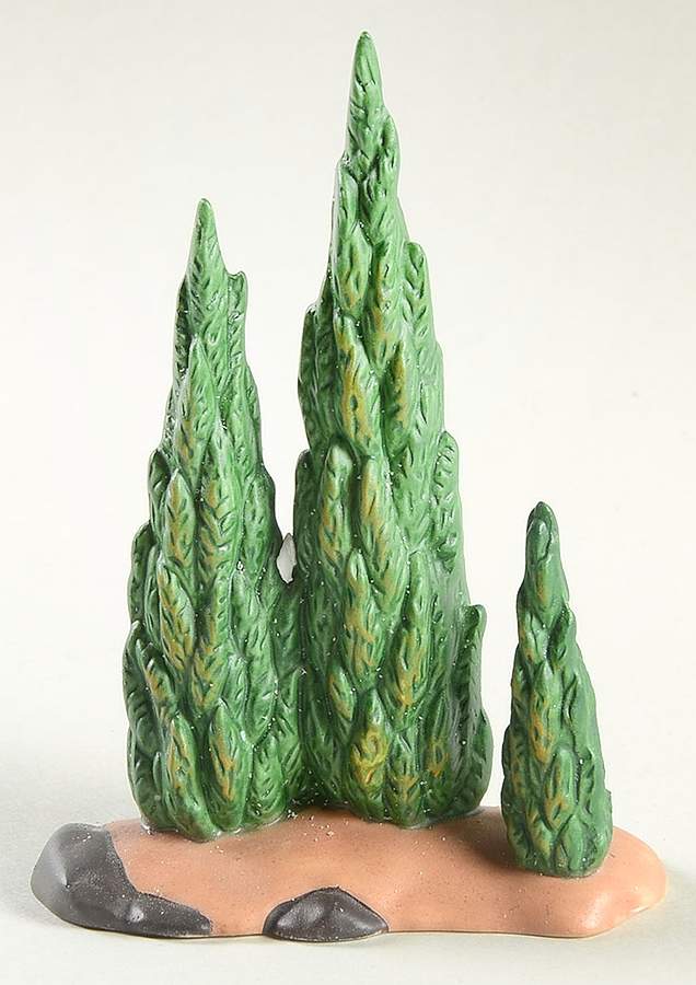 Little Town of Bethlehem Cypress Trees - No Box by Department 56-1