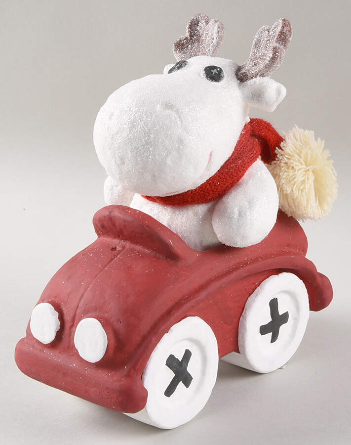 Billy Buttons Figurines Moose In Car - No Box by Department 56-1