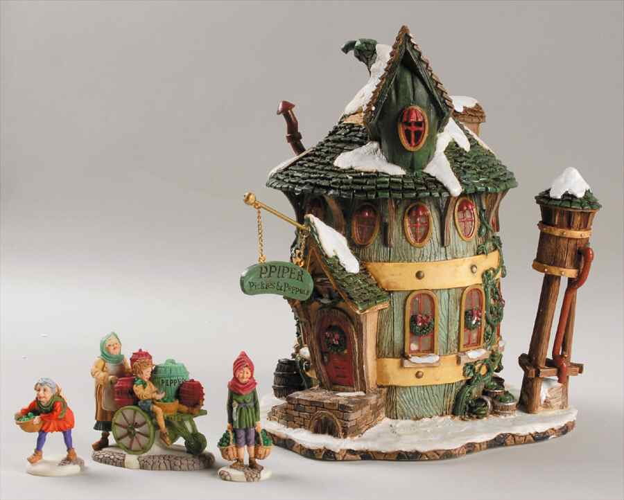 Storybook Village P. Piper Pickles & Peppers-Set Of 4 - Boxed by Department 56-1