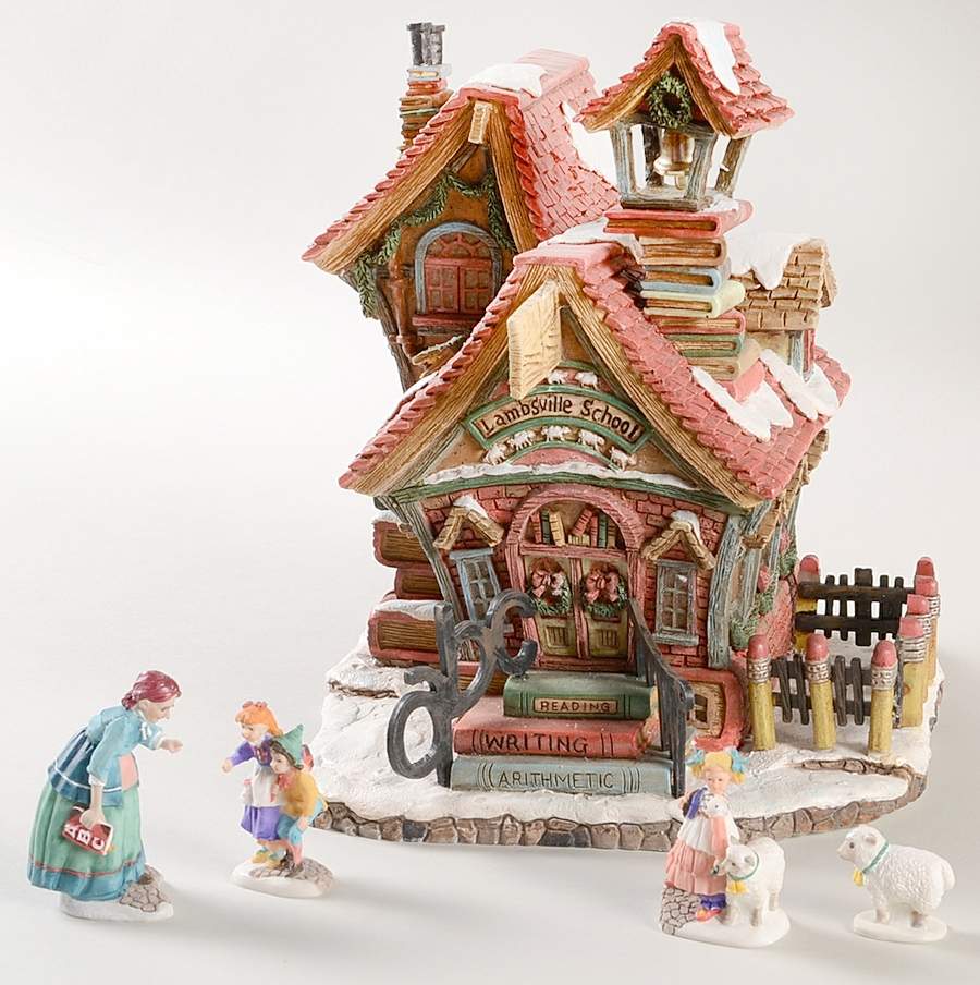 Storybook Village Lambsville School-Set Of 5 - Boxed by Department 56-1