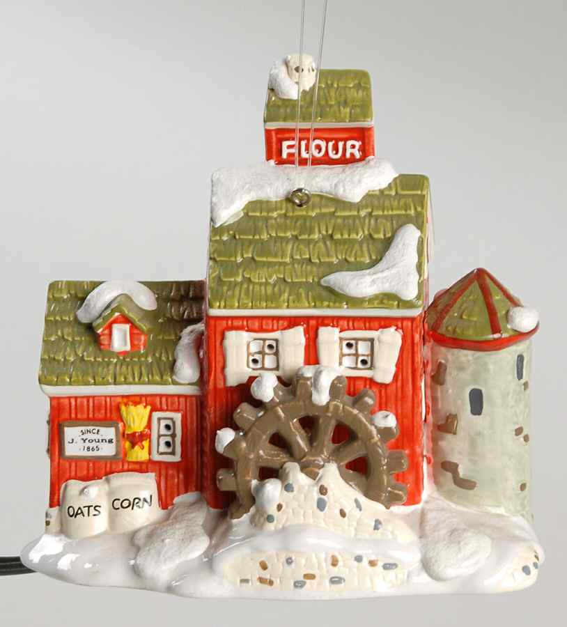 Snow Village Ornament Pinewood Log Cabin - No Box by Department 56-1