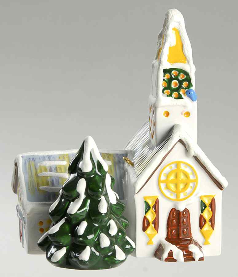 Snow Village Ornament Steepled Church - Boxed by Department 56-1