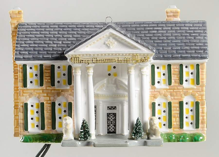 Snow Village Ornament Elvi Presley's Graceland - Boxed by Department 56-1