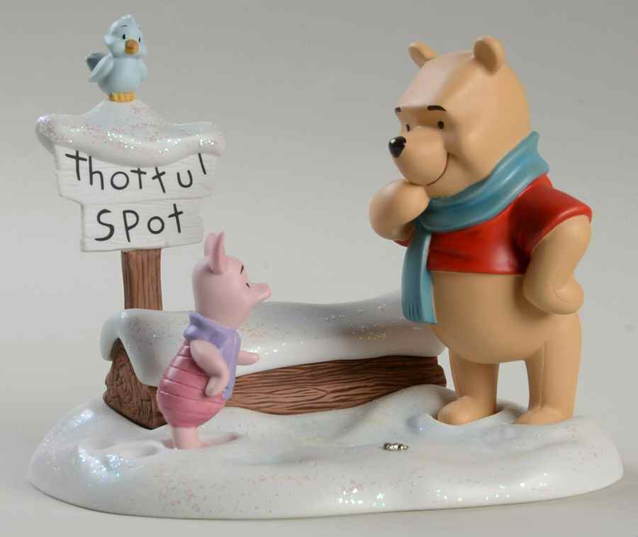Pooh and Friends-Figurines Friendship Warms Us In Winter Snow - Boxed by Disney-1