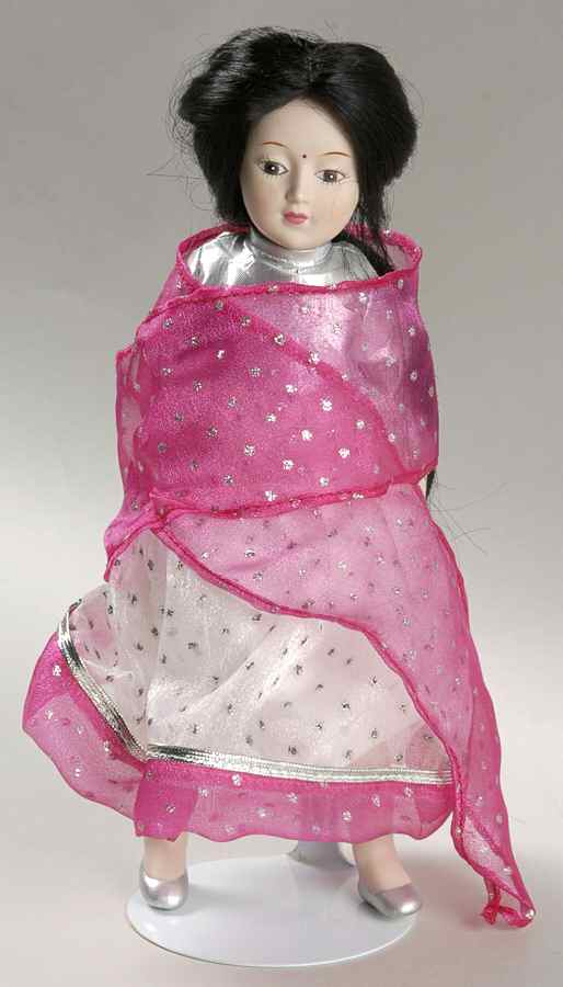 Dolls of The World India - Boxed by Danbury Mint-1