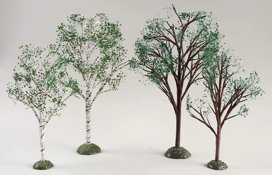 Seasons Bay Spring-Summer Trees-Set Of 4 - Boxed by Department 56-1