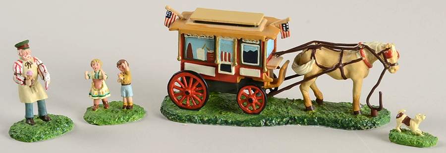 Seasons Bay Here Comes The Ice Cream Man-Set Of 4 - With Box by Department 56-1
