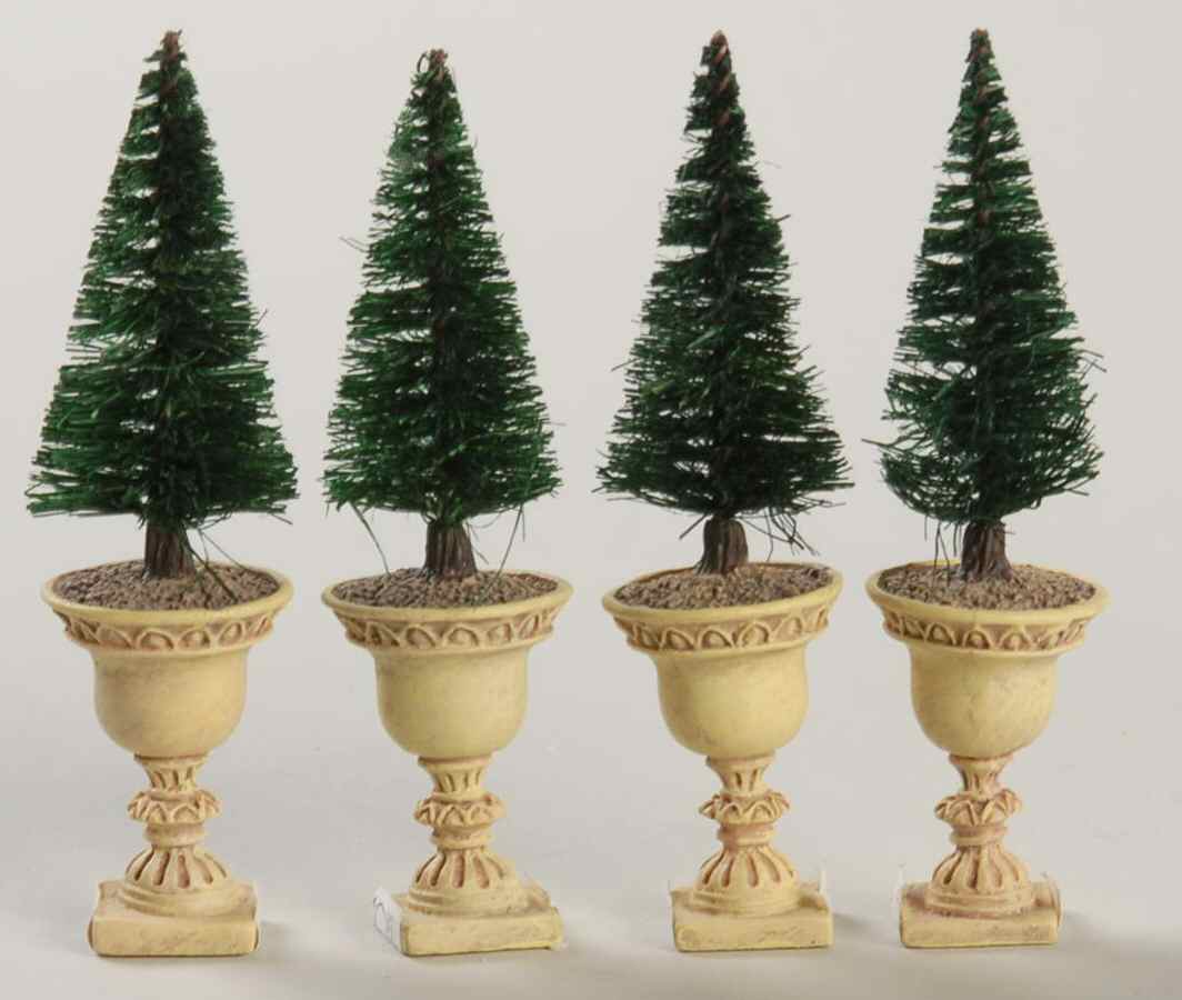 Seasons Bay Potted Topiaries-Set Of 4 - No Box by Department 56-1