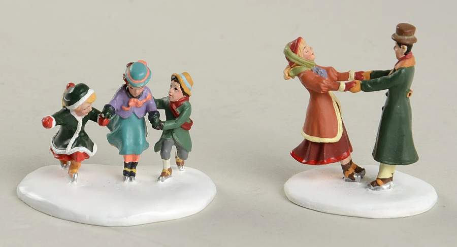 Seasons Bay Skating On The Pond-Set Of 2 - No Box 42 by Department 56-1