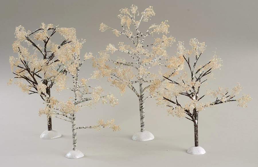 Seasons Bay Winter Trees-Set Of 4 - Boxed by Department 56-1