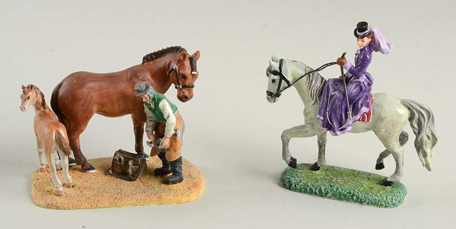 Seasons Bay Evening Of Horseback Riding-Set Of 2 - Boxed by Department 56-1