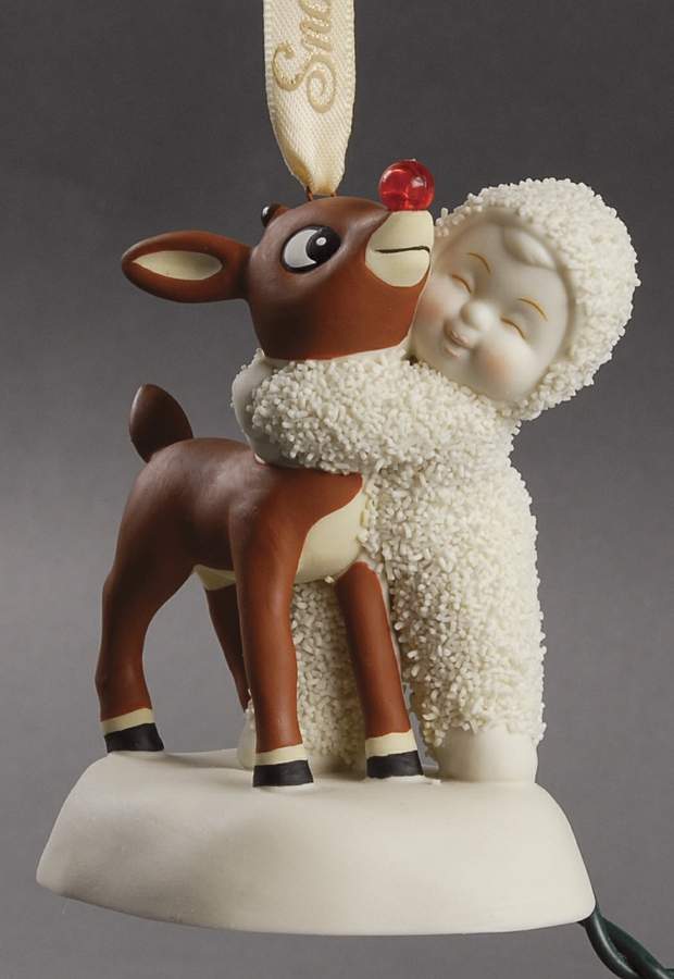 Snowbabies Guest Collection Ornaments I Would Even Say It Glows-Rudolph - Boxed by Department 56-1