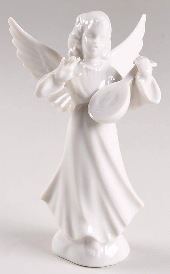 Angel Musicians Angel With Mandolin - No Box by Dresden (German)-1